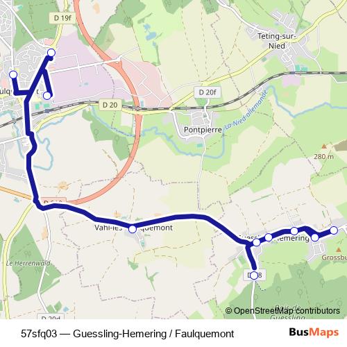 57sfq03 bus Line Map