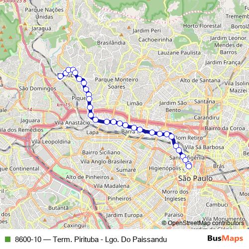 8600-10 bus Line Map