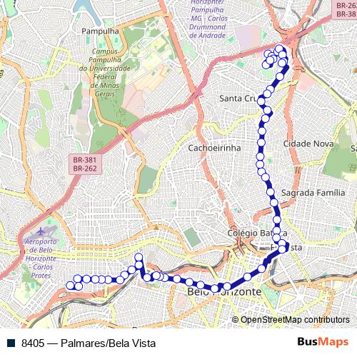8405 bus Line Map