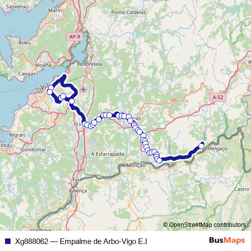 Xg888062 bus Line Map