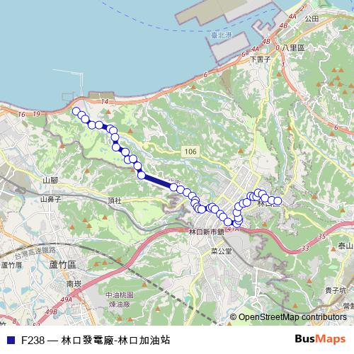 F238 bus Line Map