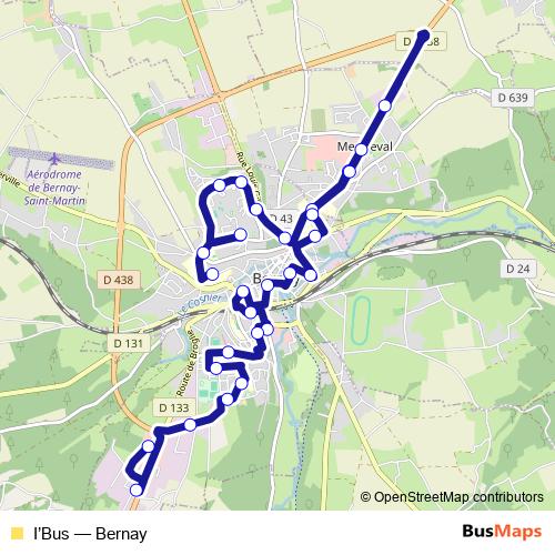 I’Bus bus Line Map
