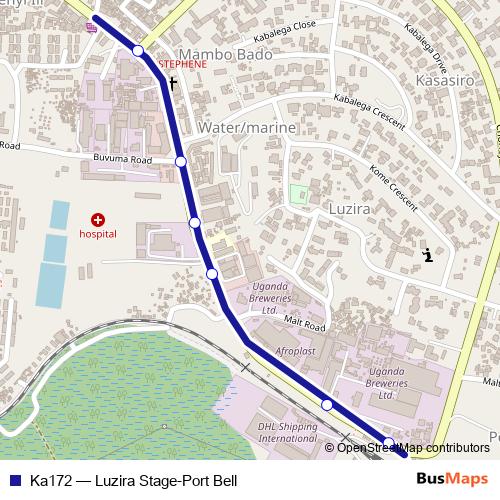 Ka172 bus Line Map