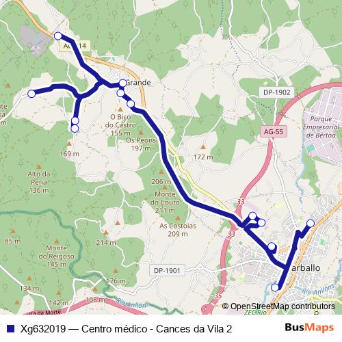 Xg632019 bus Line Map