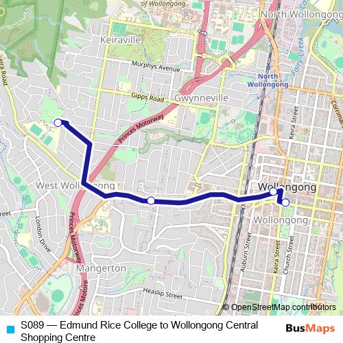 S089 bus Line Map