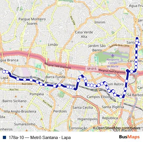 178a-10 bus Line Map