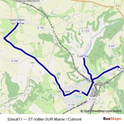 52esaf11 bus Line Map