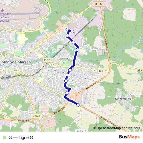 G bus Line Map