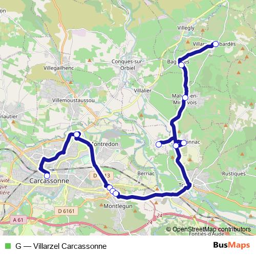 G bus Line Map