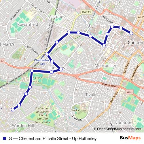 G bus Line Map