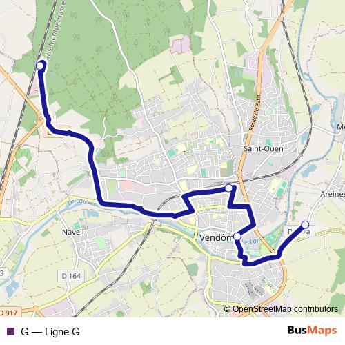 G bus Line Map