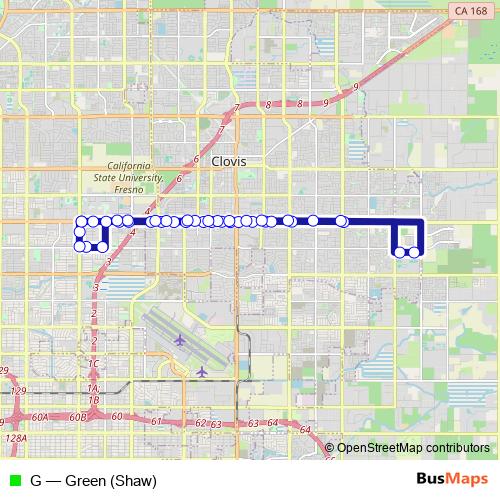 G bus Line Map