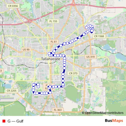 G bus Line Map