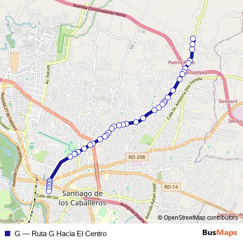 G bus Line Map