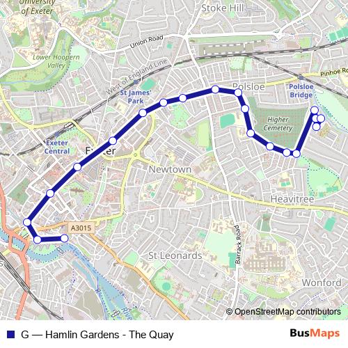 G bus Line Map