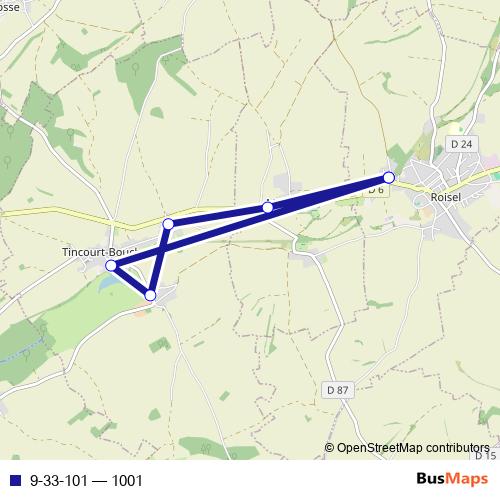 9-33-101 bus Line Map