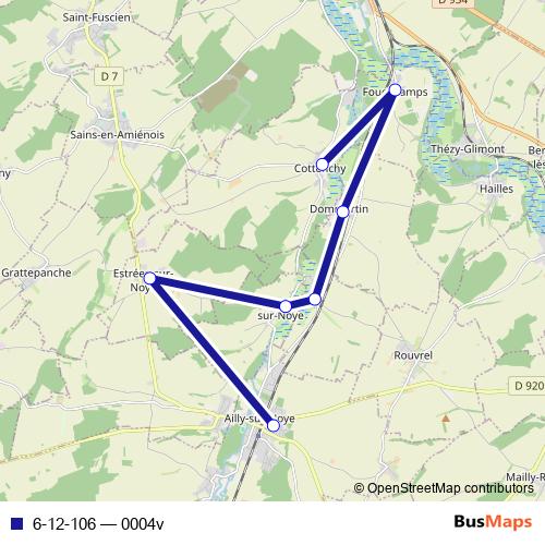 6-12-106 bus Line Map