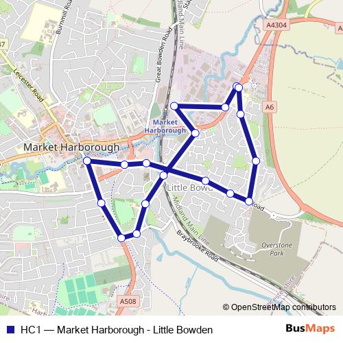 HC1 bus Line Map