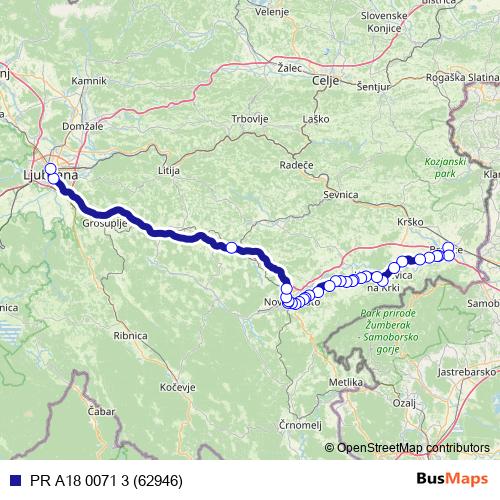 PR A18 0071 3 (62946) bus Line Map