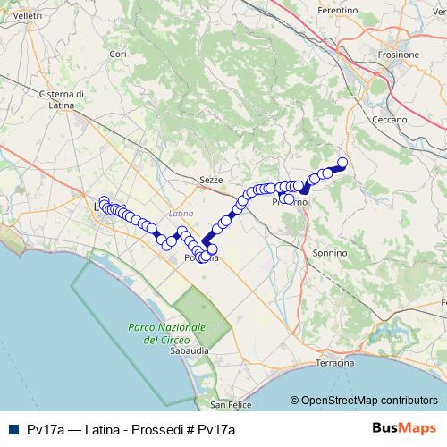 Pv17a bus Line Map