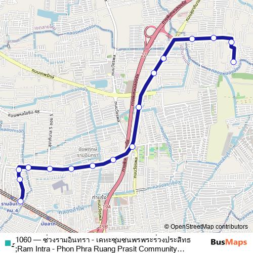 1060 bus Line Map