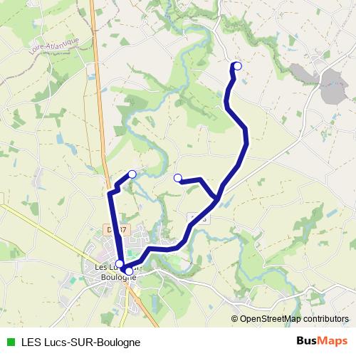 LES Lucs-SUR-Boulogne bus Line Map