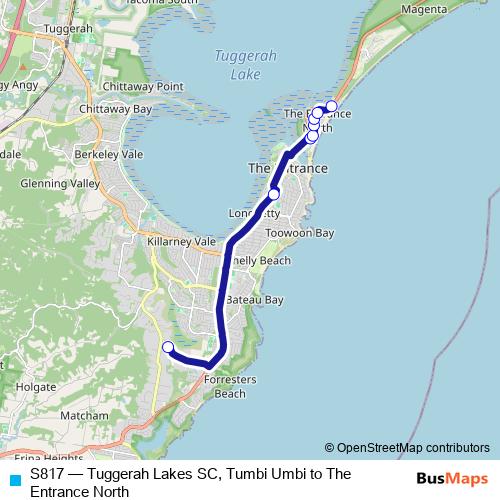 S817 bus Line Map