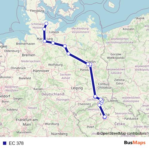 EC 378 rail Line Map