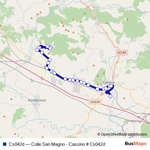 Cs042d bus Line Map