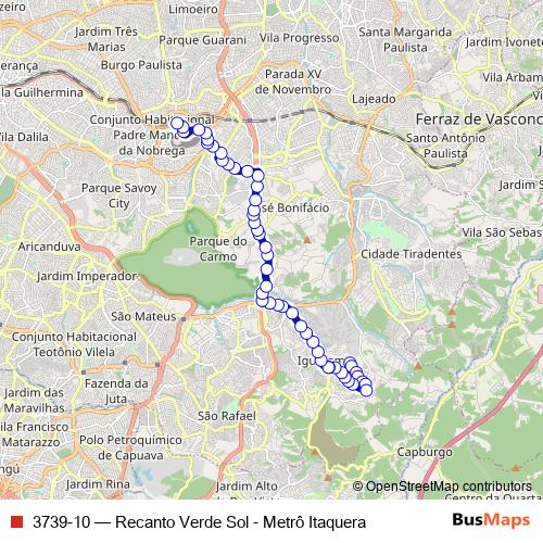 3739-10 bus Line Map