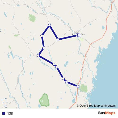 138 bus Line Map