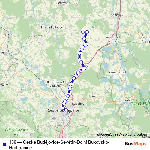 138 bus Line Map