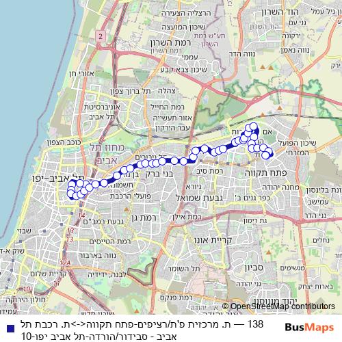138 bus Line Map