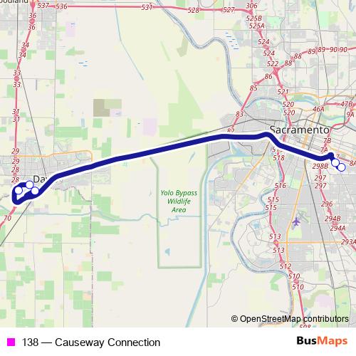138 bus Line Map