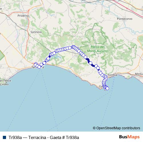 Tr938a bus Line Map