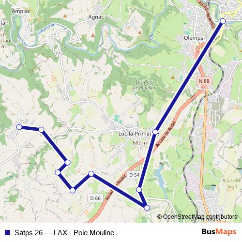 Satps 26 bus Line Map