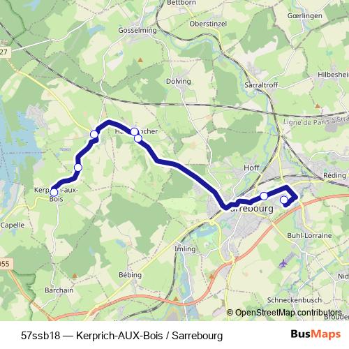 57ssb18 bus Line Map