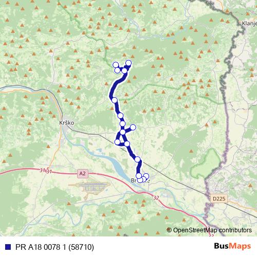 PR A18 0078 1 (58710) bus Line Map