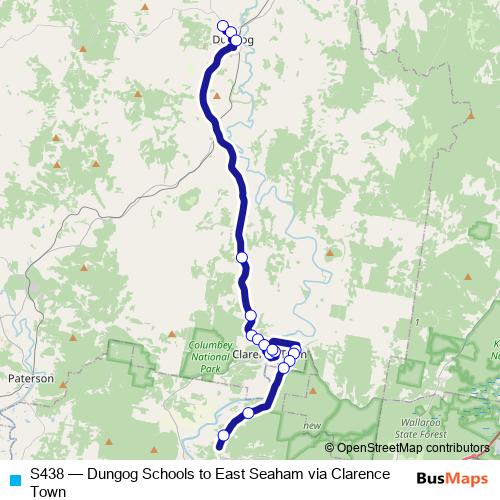 S438 bus Line Map