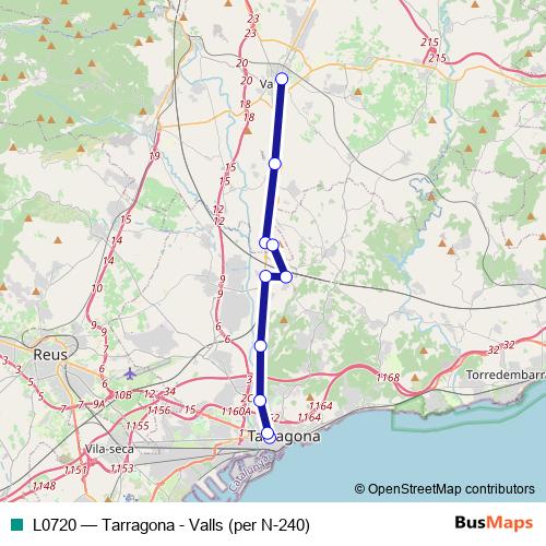 L0720 bus Line Map