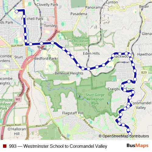 993 bus Line Map