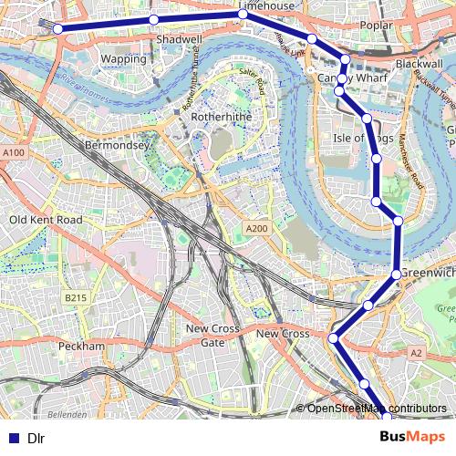 Dlr rail Line Map