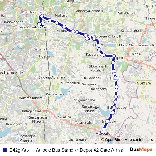 D42g-Atb bus Line Map