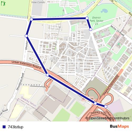743lstlup bus Line Map