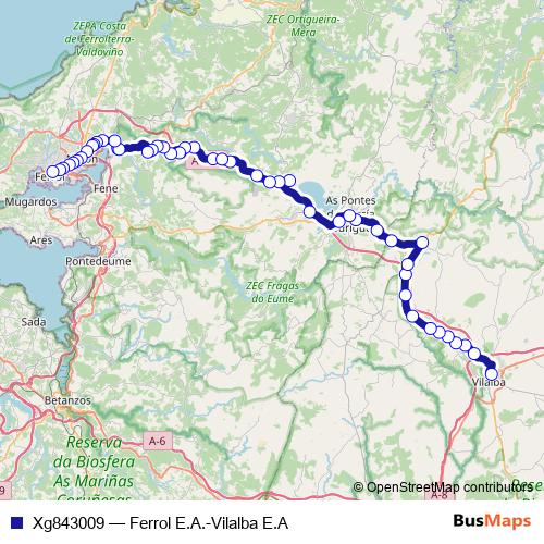 Xg843009 bus Line Map
