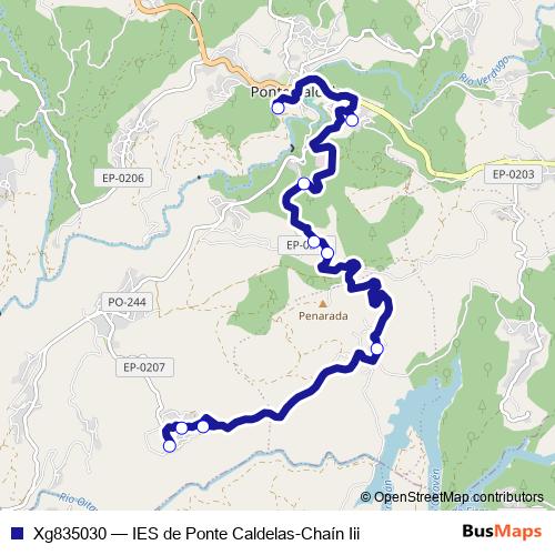 Xg835030 bus Line Map
