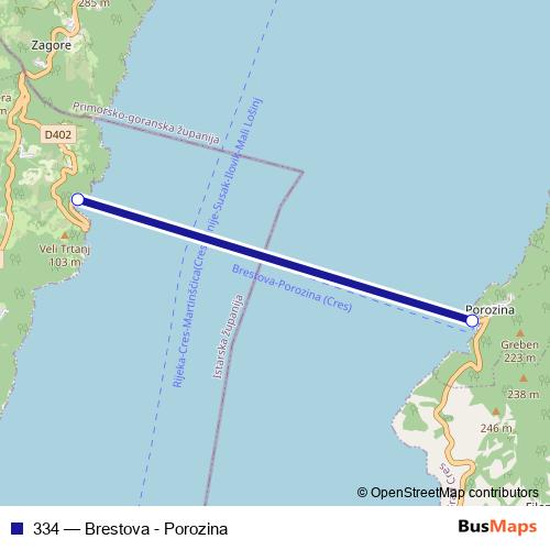 334 ferry Line Map