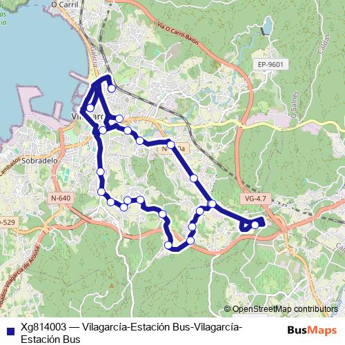 Xg814003 bus Line Map