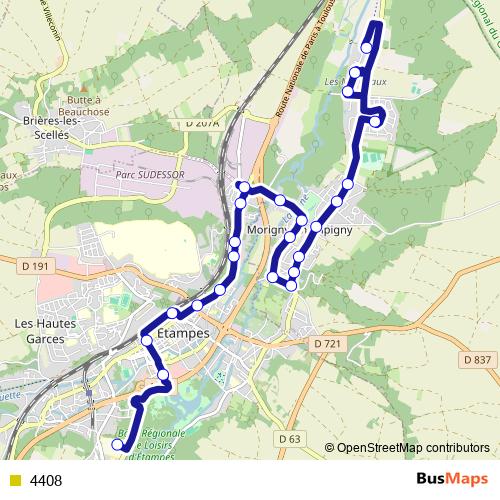 4408 bus Line Map