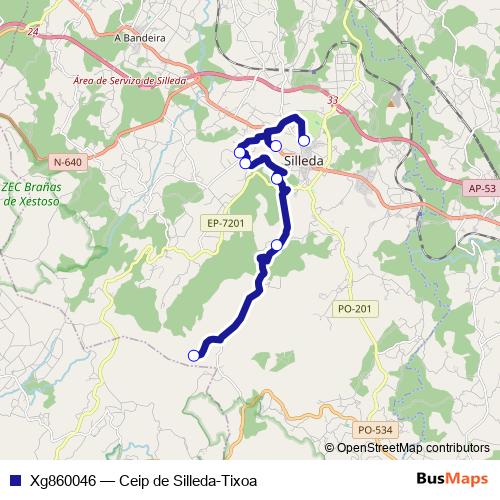 Xg860046 bus Line Map